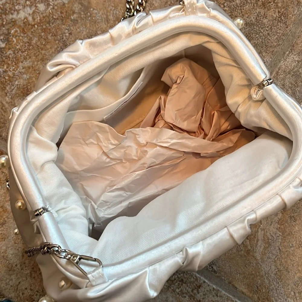 Anthropologie The Frankie Clutch: Pearl Edition NWT
